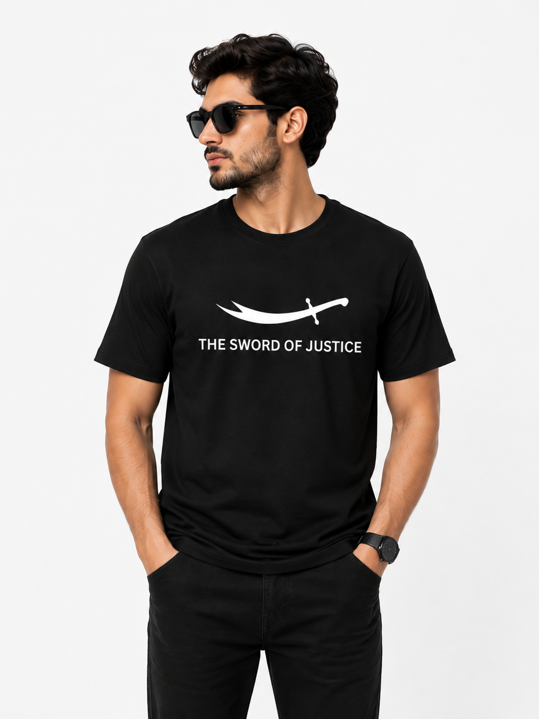 The Sword of Justice Black T-Shirt