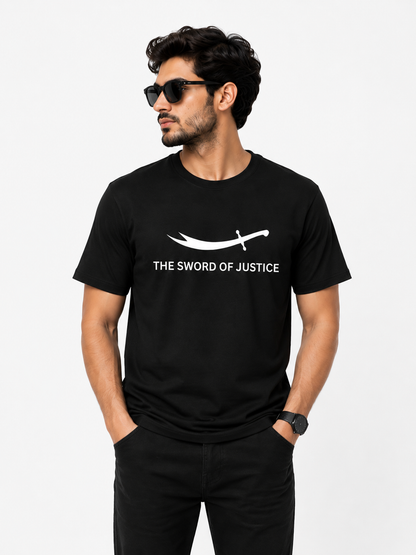 The Sword of Justice Black T-Shirt